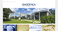 Desktop Screenshot of certottica.it